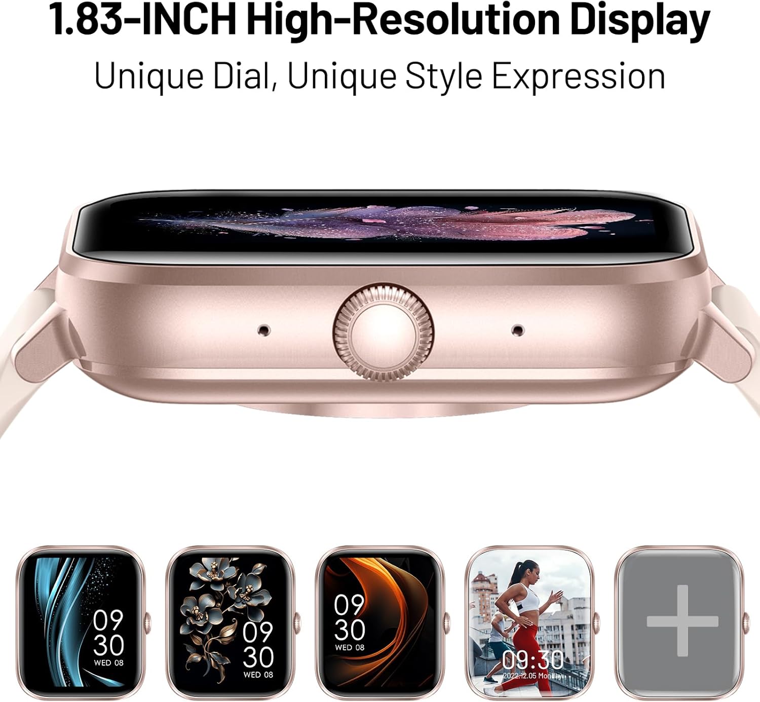 Thumbnail 1 de Unbranded Smart Watch for Men & Women with Bluetooth Calling, 1.83" HD Touch Screen and IP67 Fitness Tracking