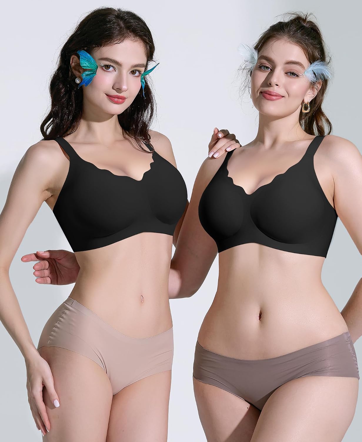 Detalle de Ganado WNBR003 Wireless Jelly Bra, Seamless Padded Full-Coverage