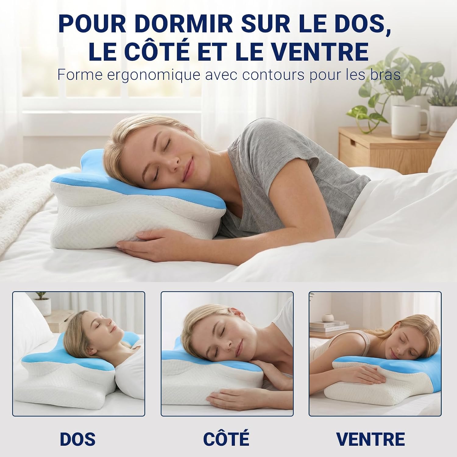 Thumbnail 4 de COSYLAND Oreiller de nuque en mousse à mémoire de forme — Coussin orthopédique et ergonomique