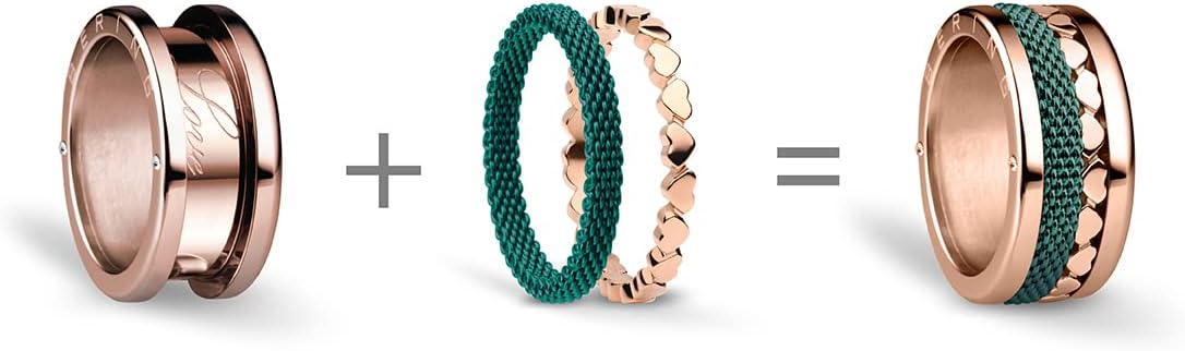 Thumbnail 1 de BERING Bague Femme Arctic Symphony en acier inoxydable, rosé brillant - collection Arctic Symphony