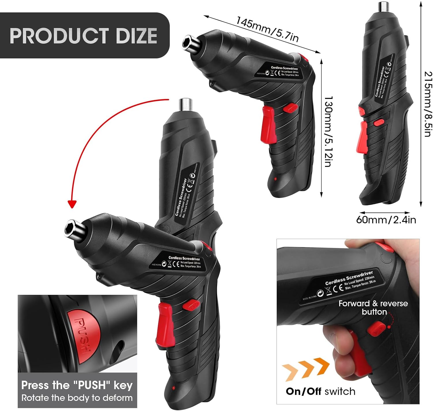 Thumbnail 6 de 49-in-1 Portable Cordless Drill Screwdriver