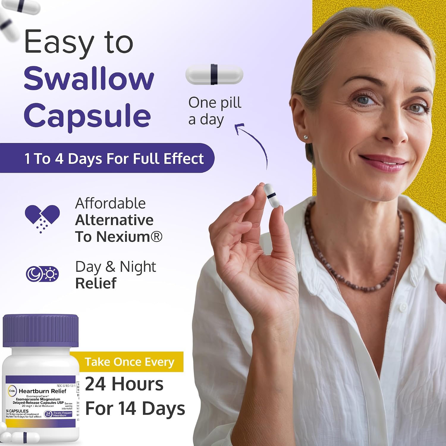 Thumbnail 2 de C'rcle Esomeprazole Capsules 20 mg