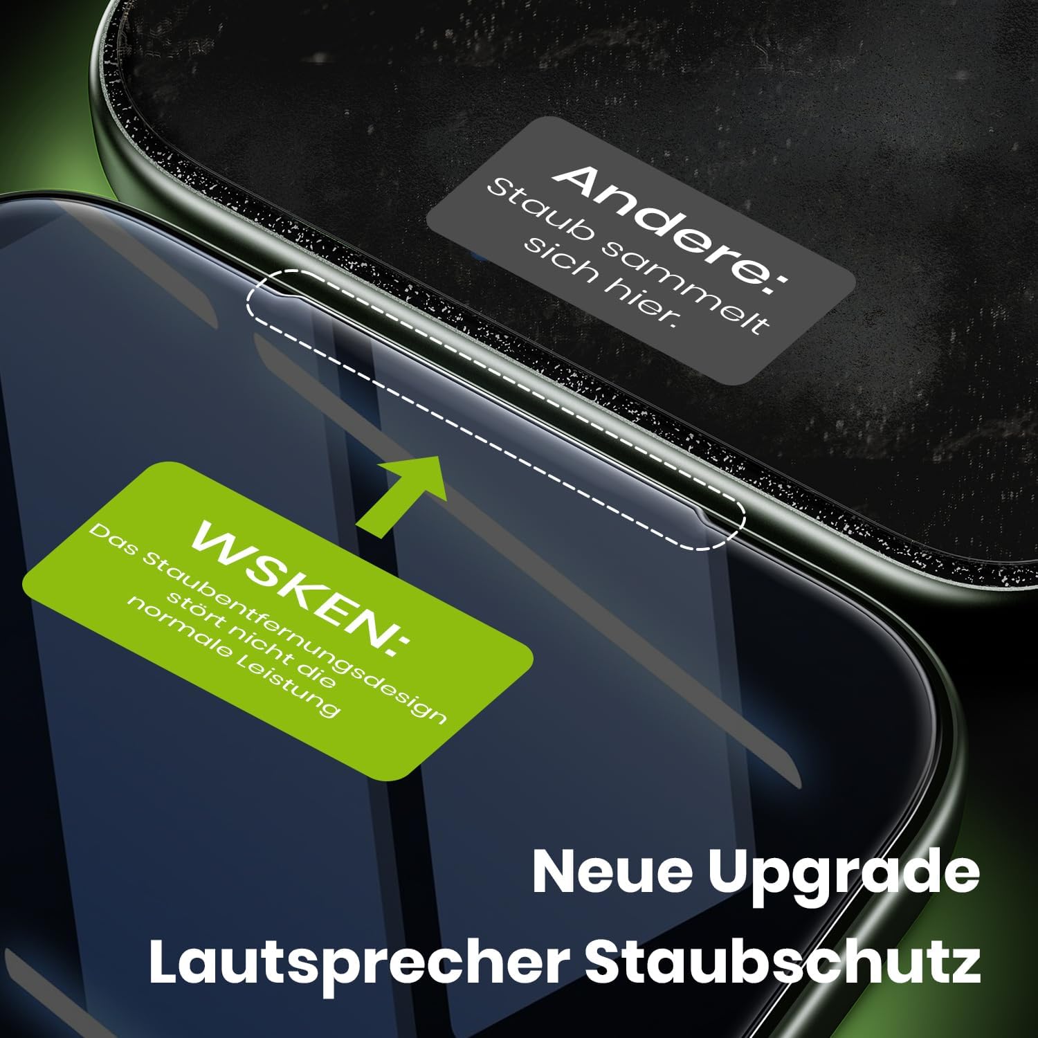 Thumbnail 4 de WSKEN iPhone 17 Pro Max Sichtschutz 25°