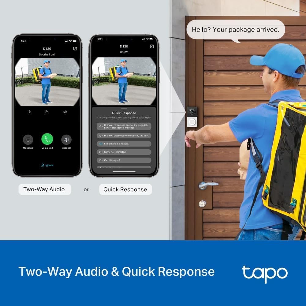 Thumbnail 5 de Tapo D130 2K 5MP Doorbell Camera