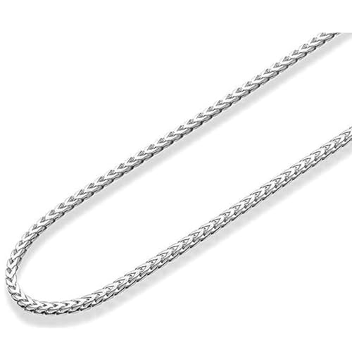 Detalle 2 de QUADRI Collar Hombre y Mujer Plata 925 – Cadena Franco, 51/56/61 cm, Made in Italy