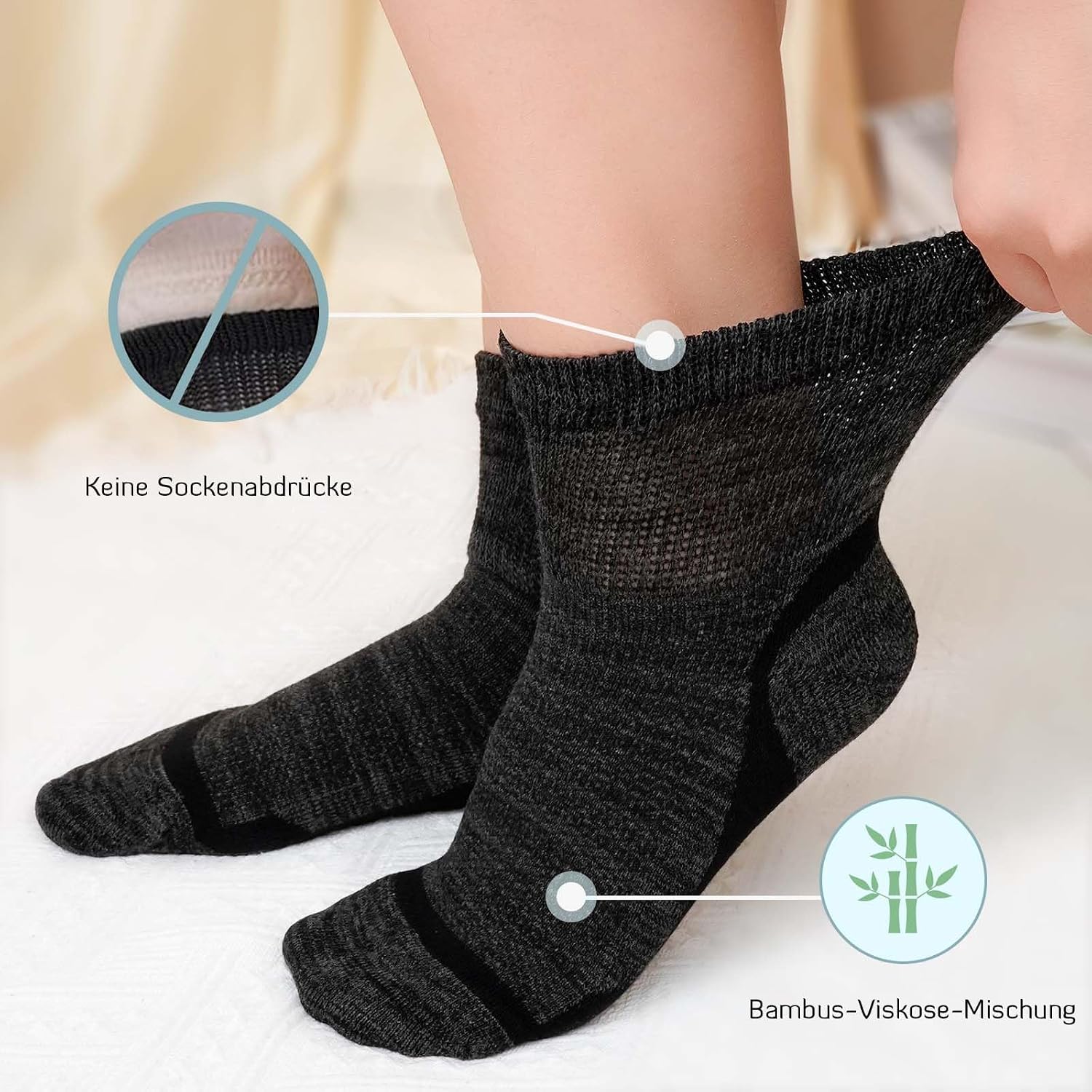 Thumbnail 4 de LOFIR Bambus Diabetiker Socken Damen 39–46