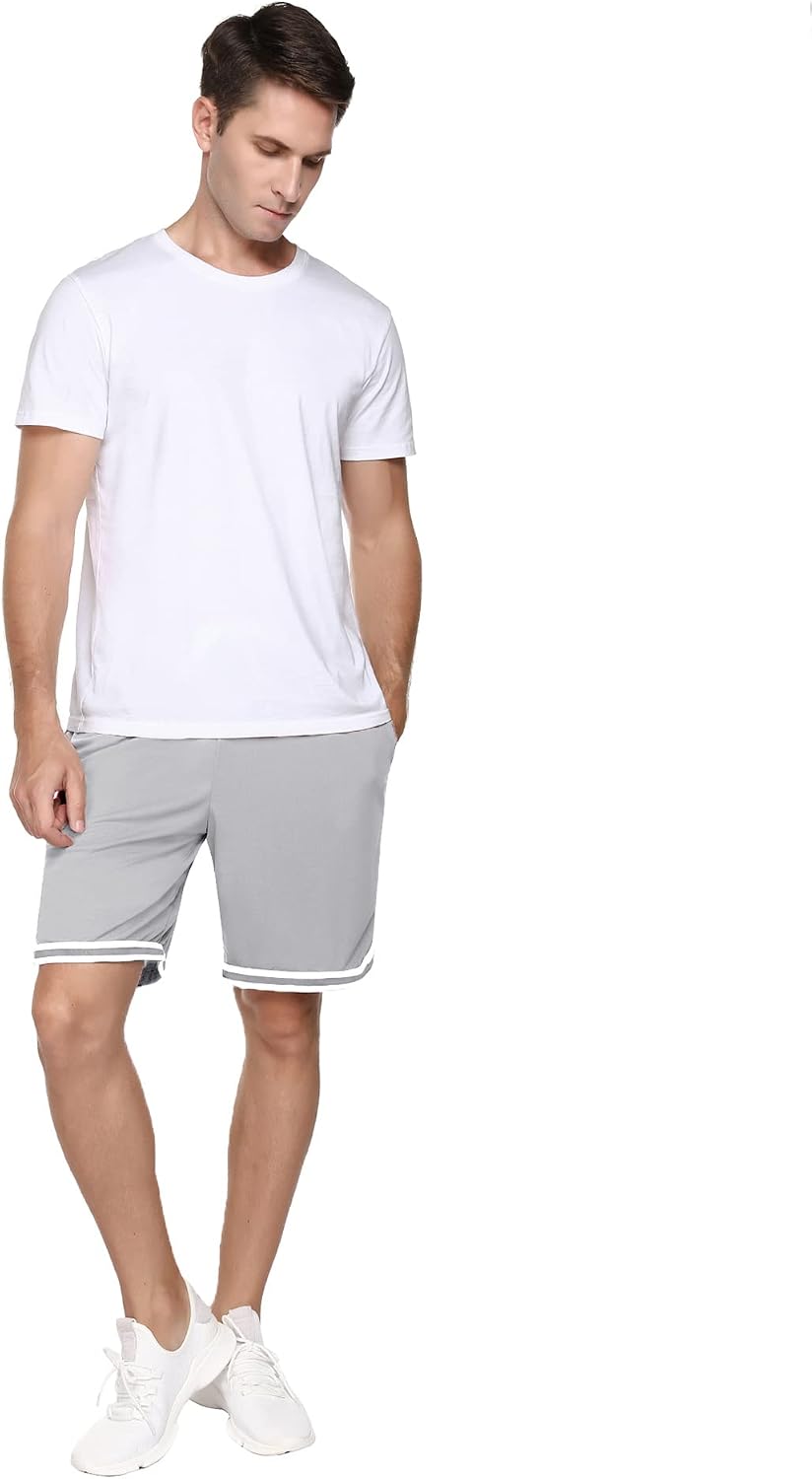 Thumbnail 3 de Litherday Shorts de Sport pour Homme en coton – rayés, à séchage rapide et poches