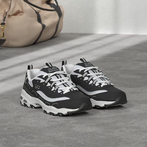 Thumbnail 2 de Skechers D’Lites Biggest Fan Regular para mujer en negro con cierre de cordones (talla 36.5)