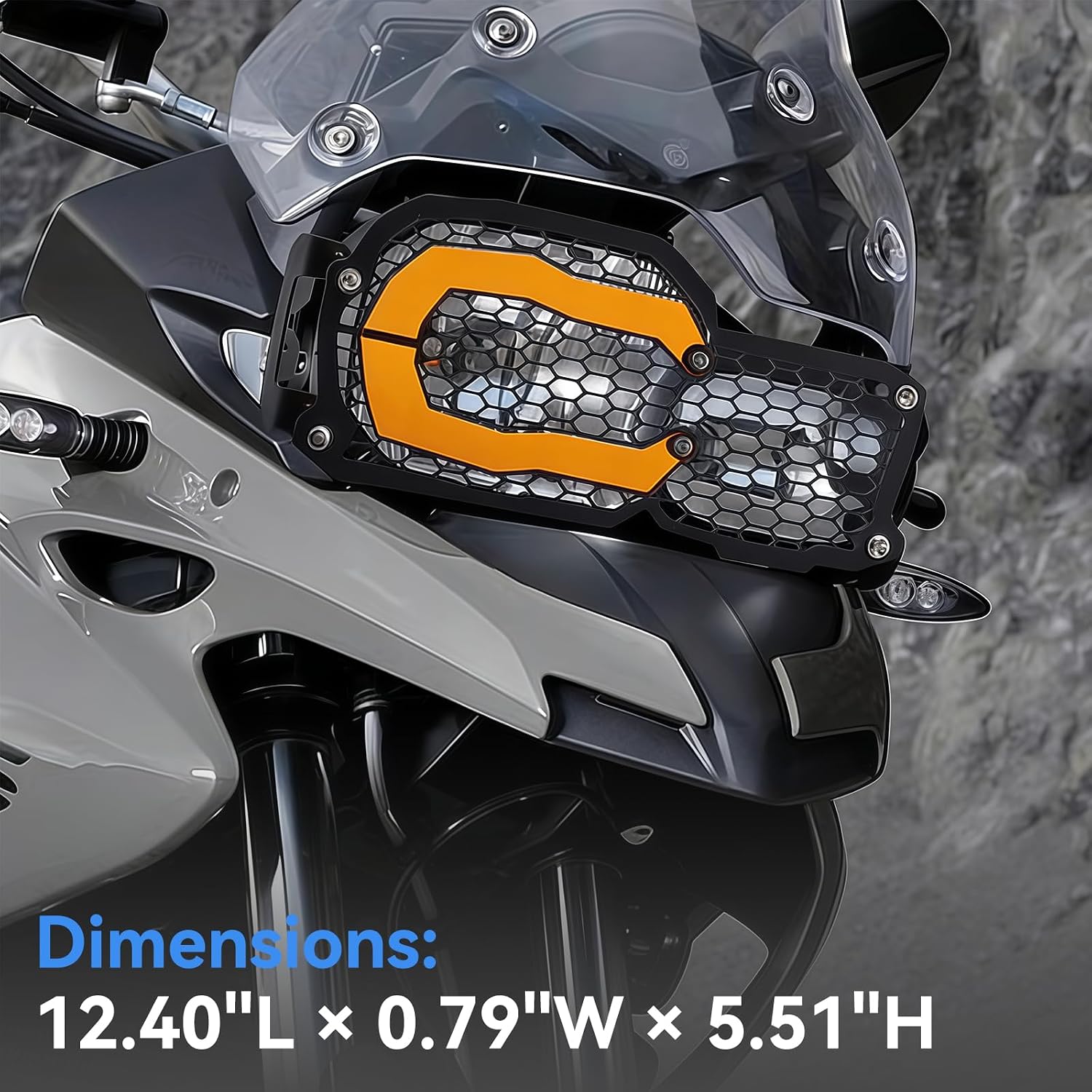 Detalle de AFNCX Motorcycle Headlight Guard, Stainless Steel