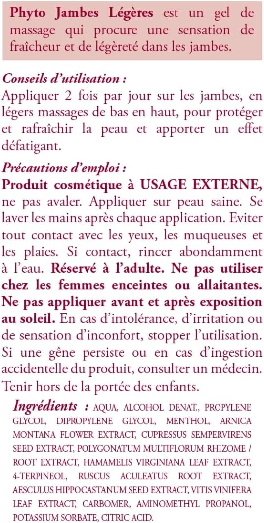 Thumbnail 6 de BLANCHE BRESSON Gel Froid Phyto Jambes Légères anti-fatigue 120 ml (fabriqué en France)