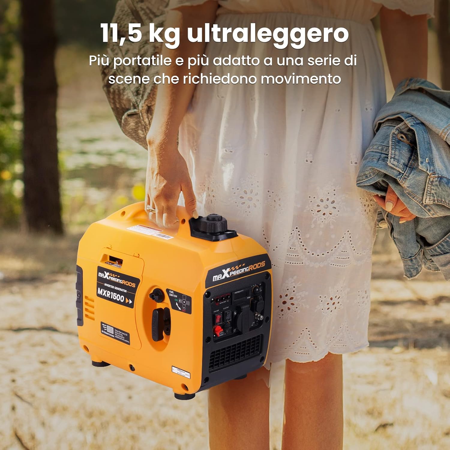 Detalle de maXpeedingrods MXR1200 1200 W Generatore portatile