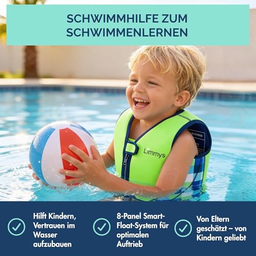 Detalle 2 de Limmys Schwimmweste aus Neopren für Kinder – sichere Unterstützung beim Schwimmenlernen