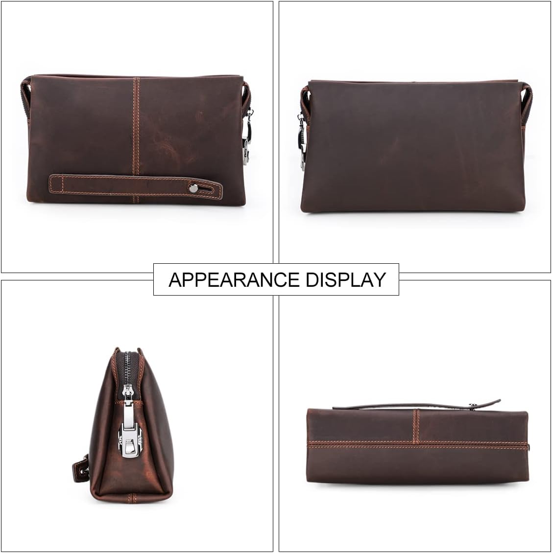 Detalle de Contacts Mens Genuine Leather ID Card Organizer Clutch