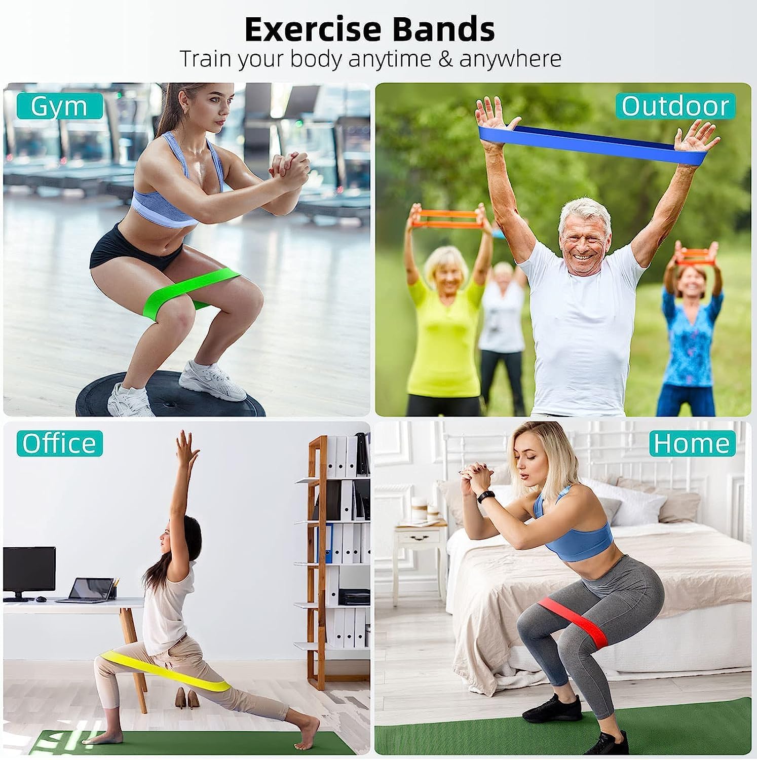 Thumbnail 1 de Resistance Bands 5-Pack for Strength Training 🏋