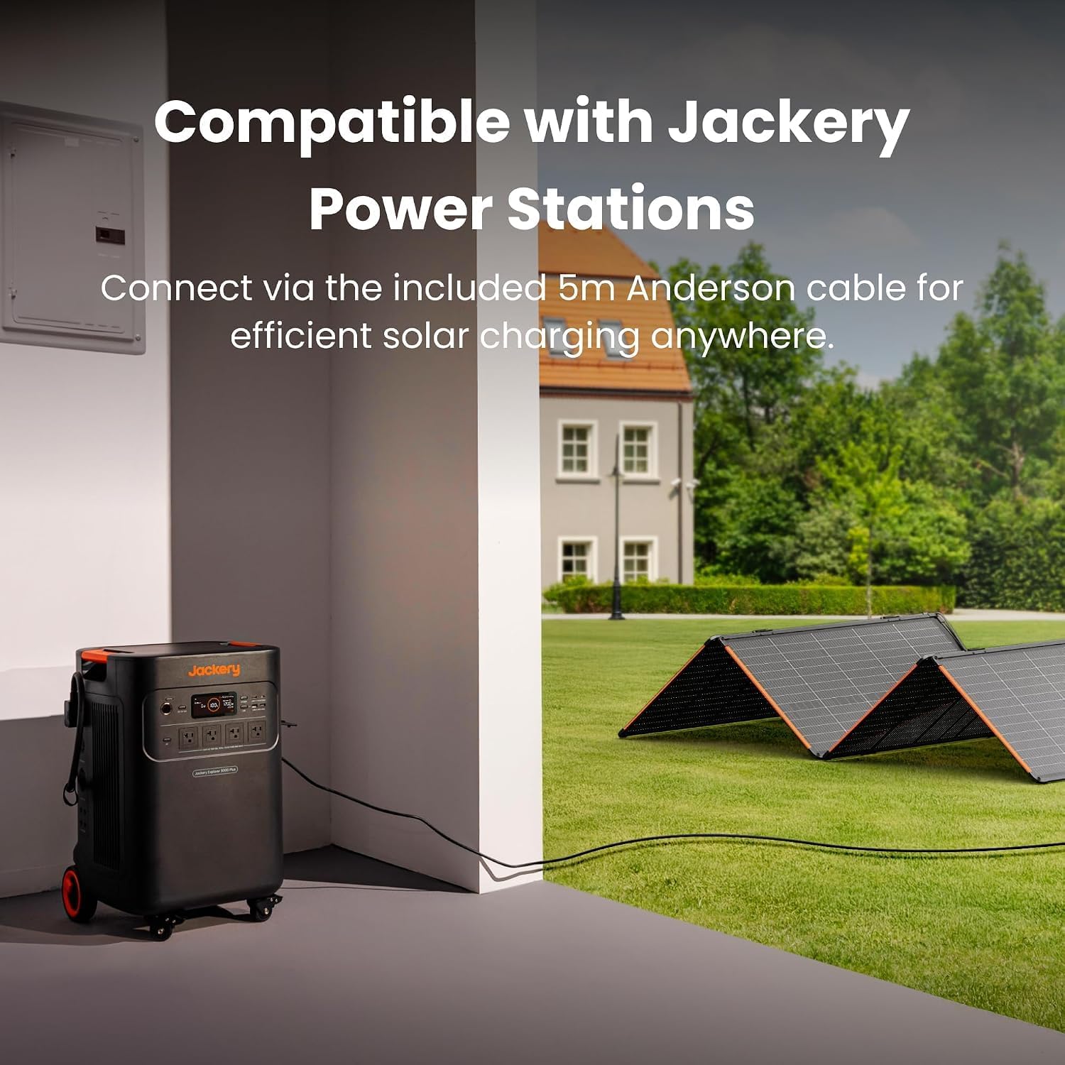 Detalle de Jackery JE-5000A Solar Generator, 5040Wh LiFePO4 with 340W Solar Panel