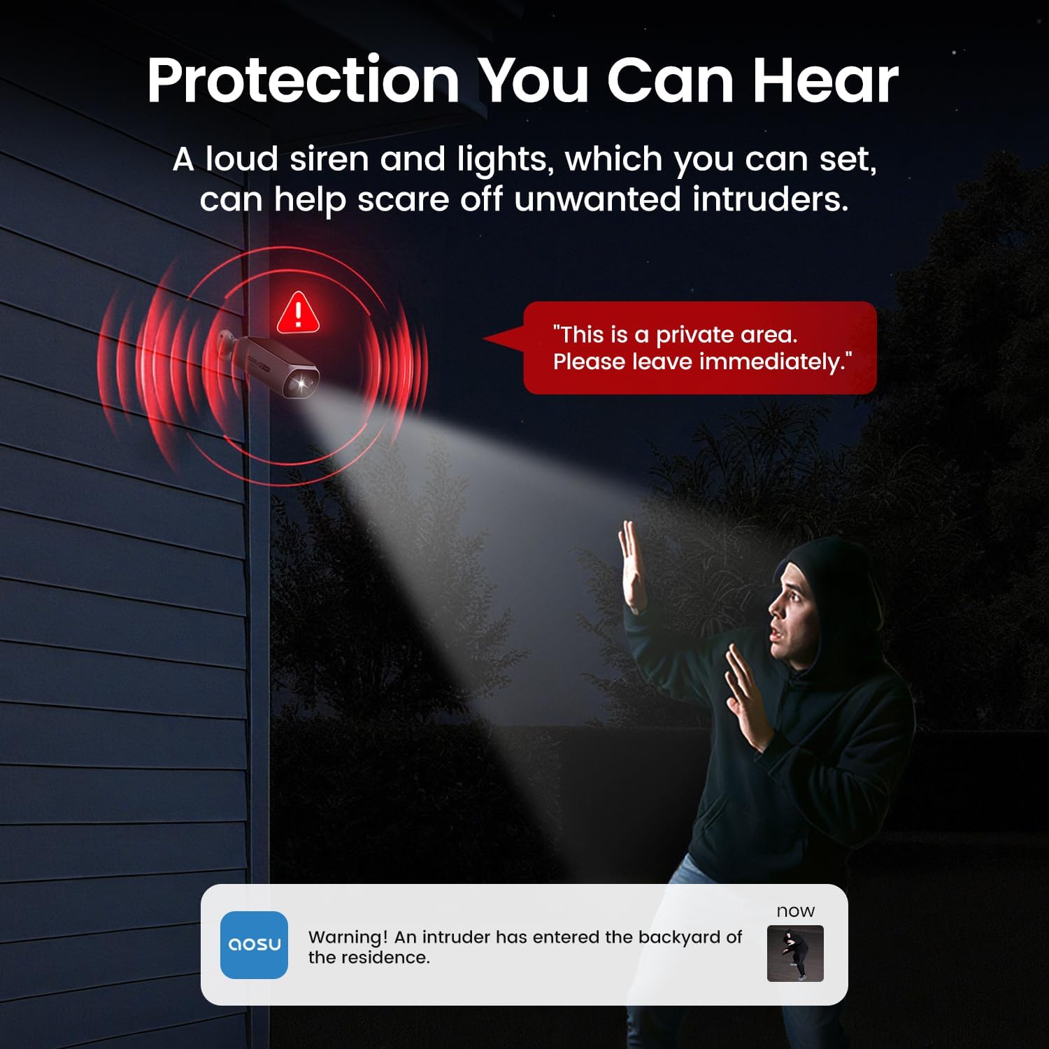 Thumbnail 6 de aosu Solar Security Cameras Wireless Outdoor 2K Color Night Vision 4-Cam Kit with Local Storage (No Subscription)