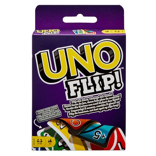 Detalle de UNO Flip - Juego de Cartas Familiar (112 cartas, doble cara) de Mattel Games