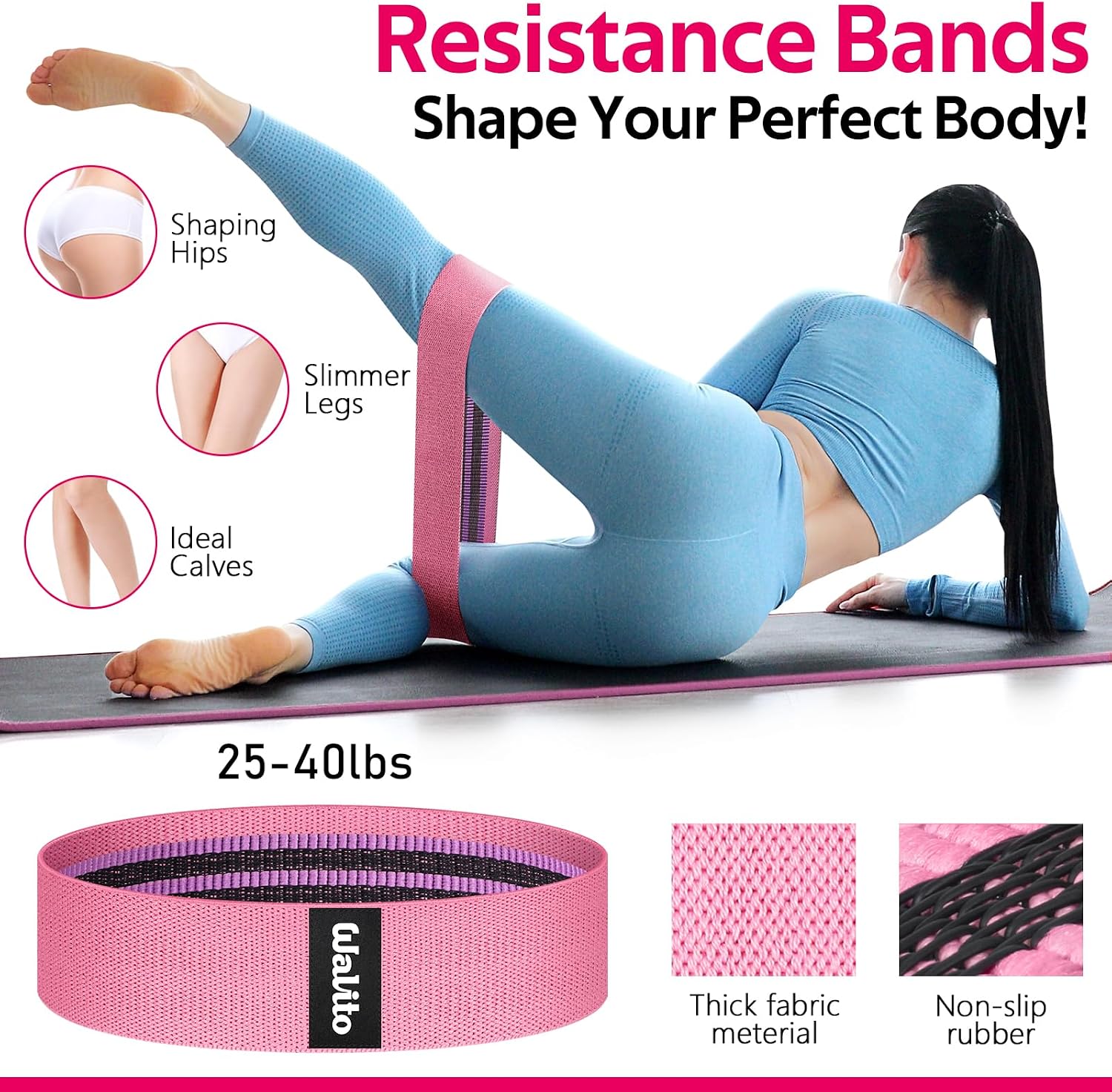 Detalle de WALITO 8-Piece Barbell Pad Set for Hip Thrusts, Squats & Bench Training