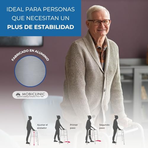 Detalle de Mobiclinic Déambulateur Pliable, hauteur réglable ⚙