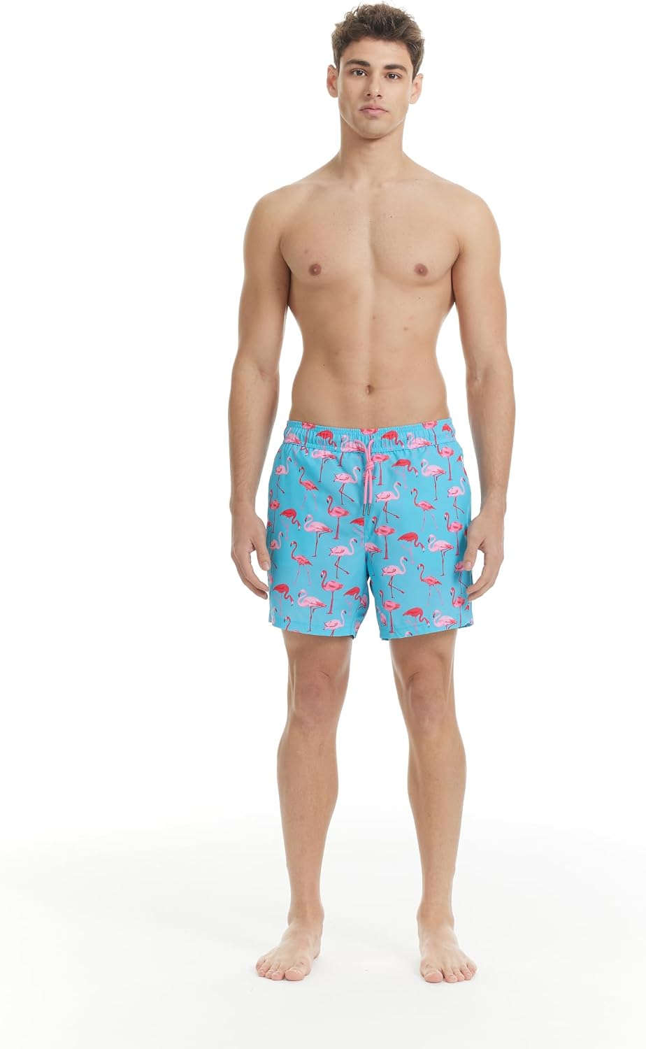 Detalle de MaaMgic Herren Badehose mit Kompression 2-in-1 – kurze Badeshorts mit Innenhose, 14 cm Innenlänge, schnelltrocknend