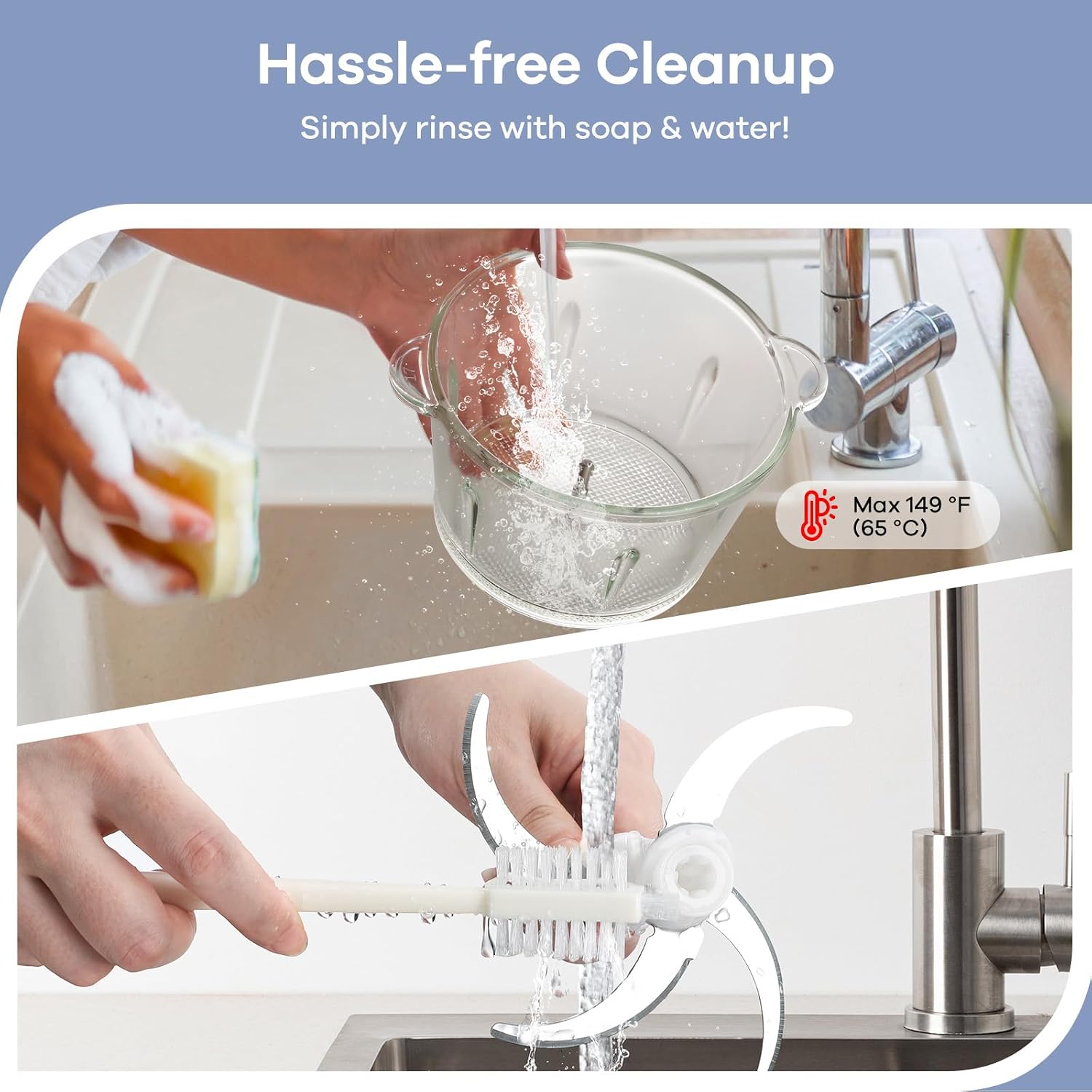 Detalle de Ganiza Food Processor with 8-Cup Bowls