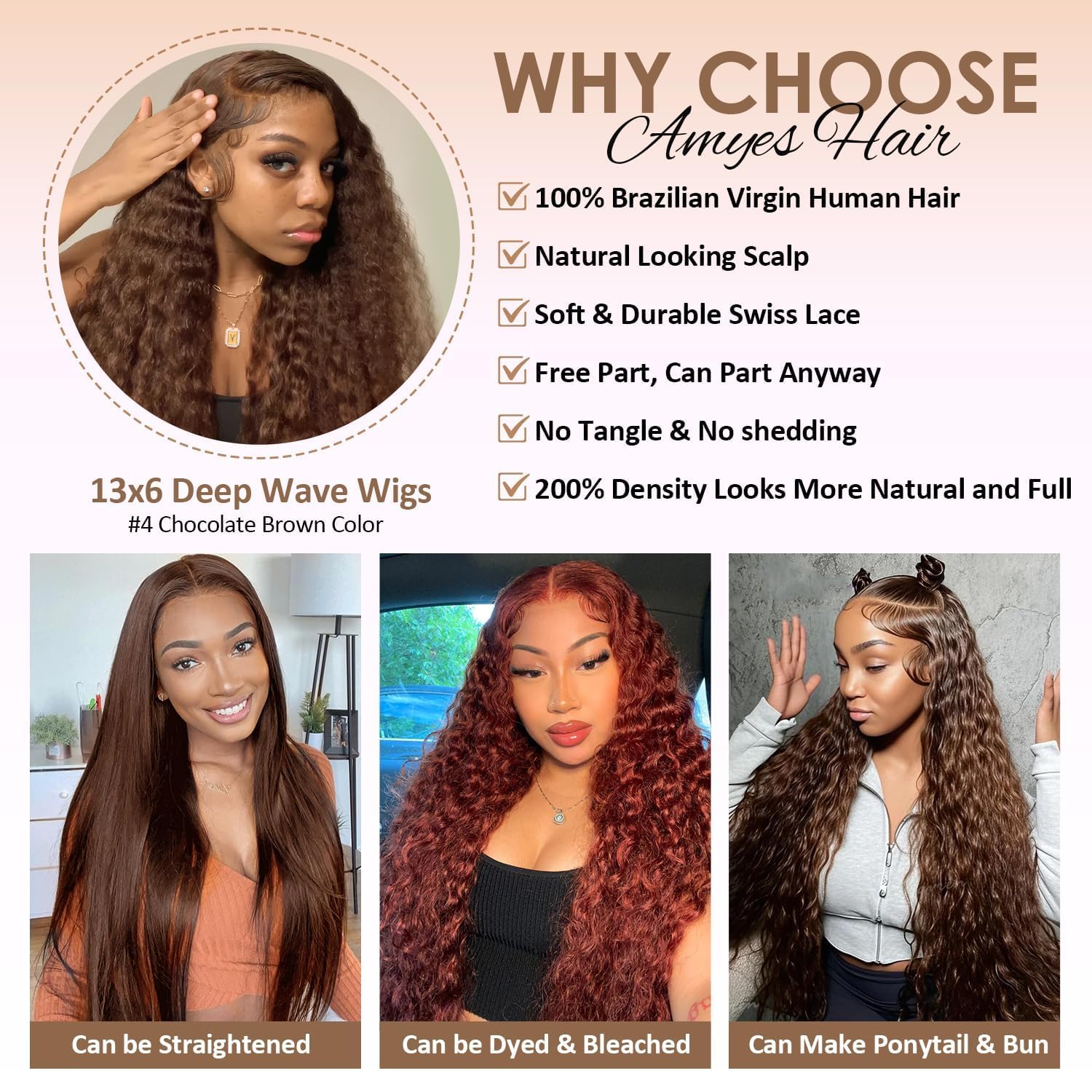 Thumbnail 6 de Amyes Human Hair Wig 30-Inch
