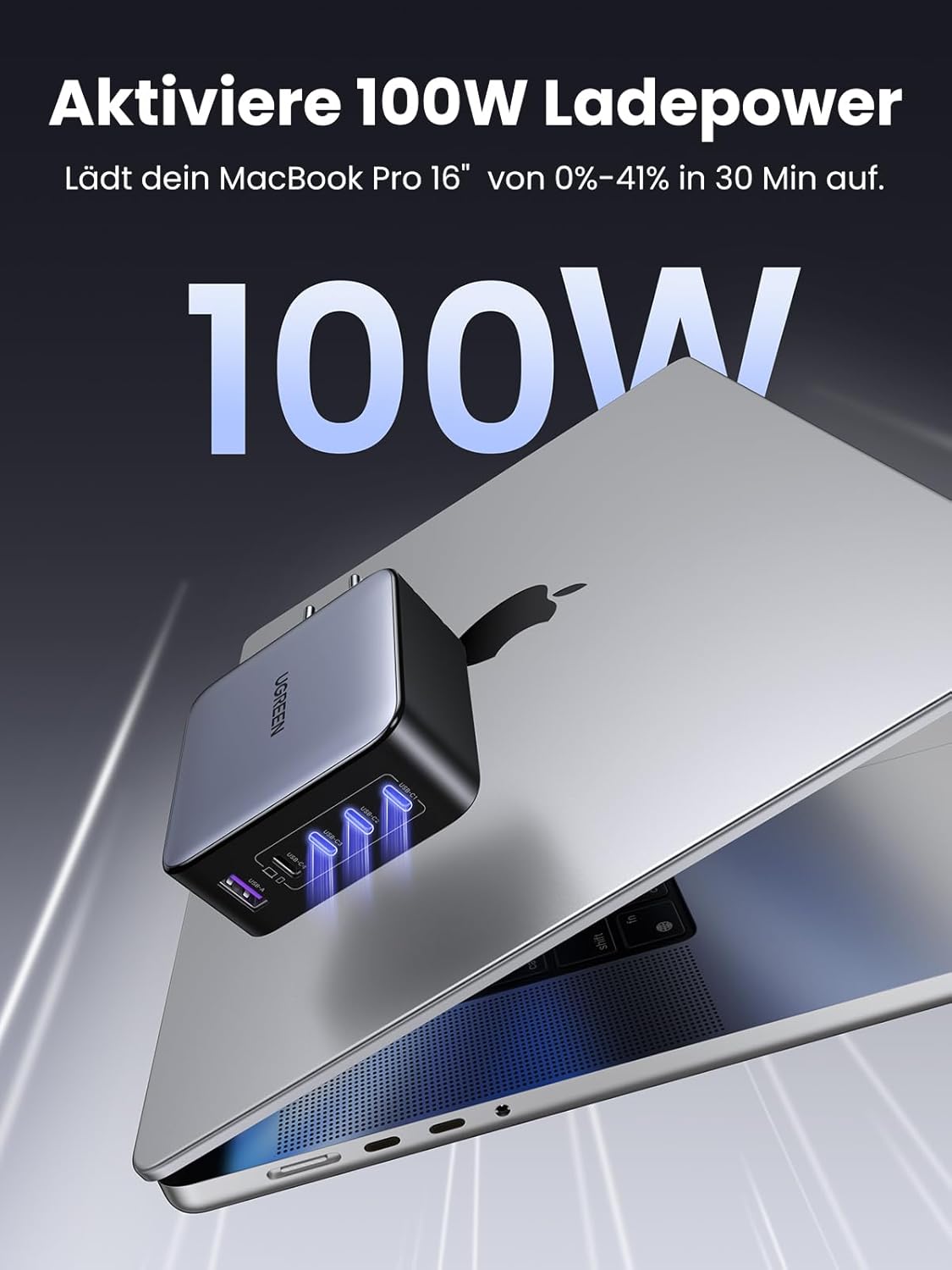 Thumbnail 1 de UGREEN Nexode 100W 5‑Port Ladegerät