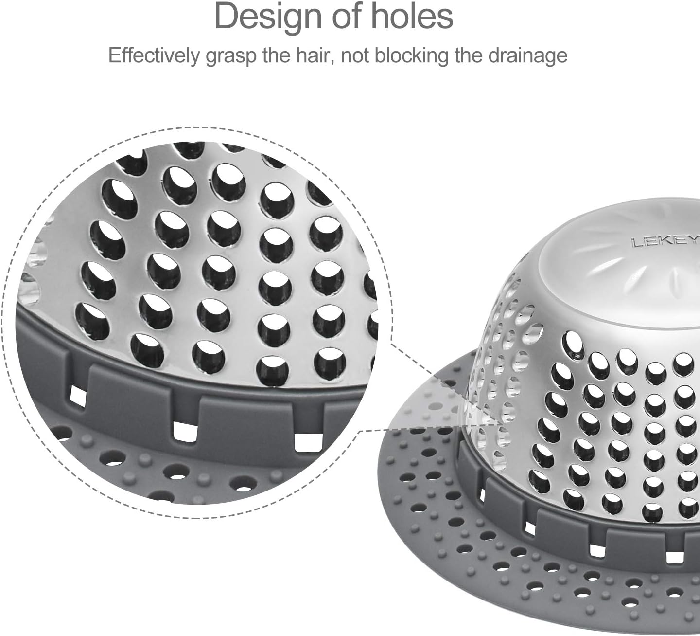Thumbnail 3 de LEKEYE Drain Protector, Stainless Steel