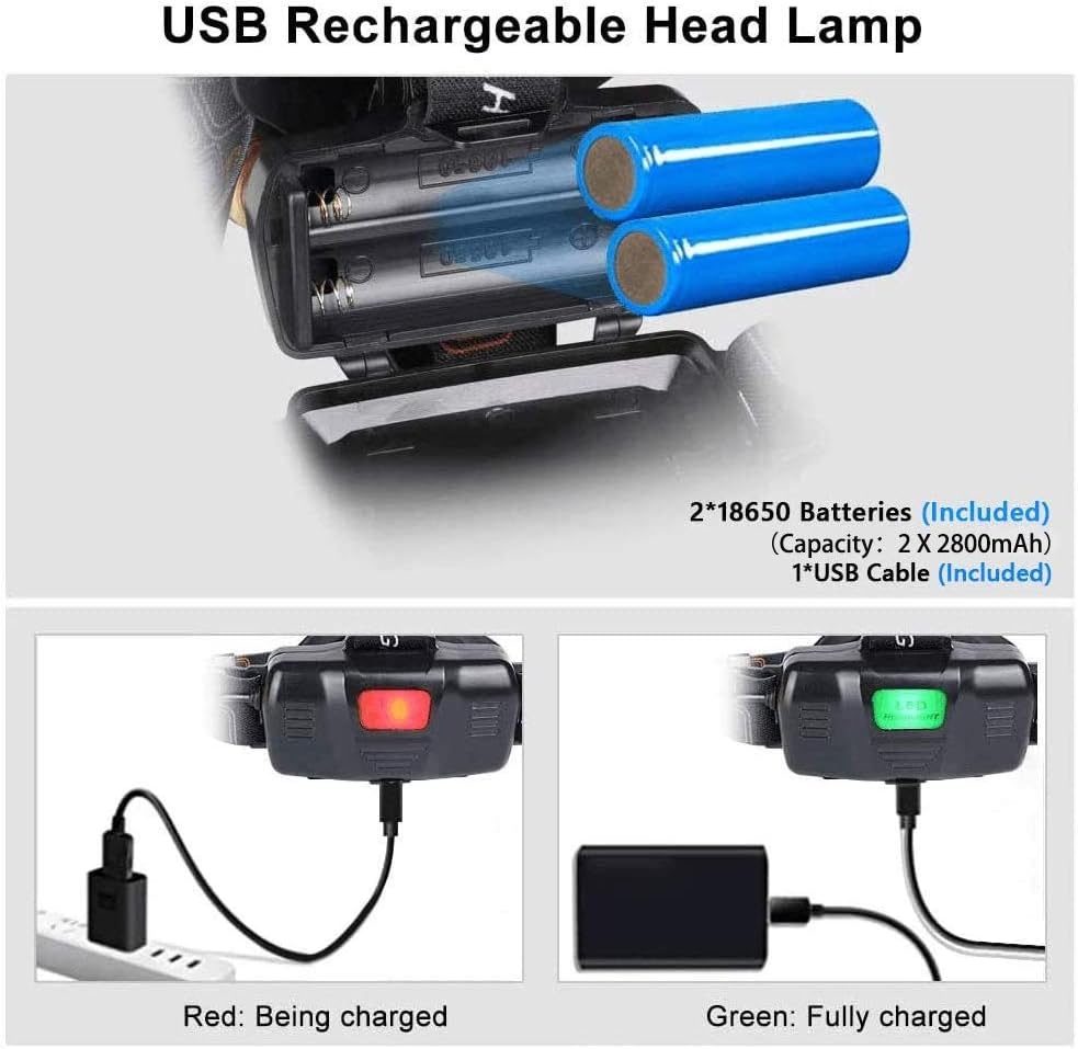 Thumbnail 4 de flintronic Lampe Frontale Rechargeable 1200 LM