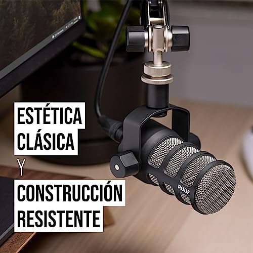 Thumbnail 2 de RØDE PodMic: micrófono dinámico de broadcast para podcasting y streaming con soporte giratorio integrado