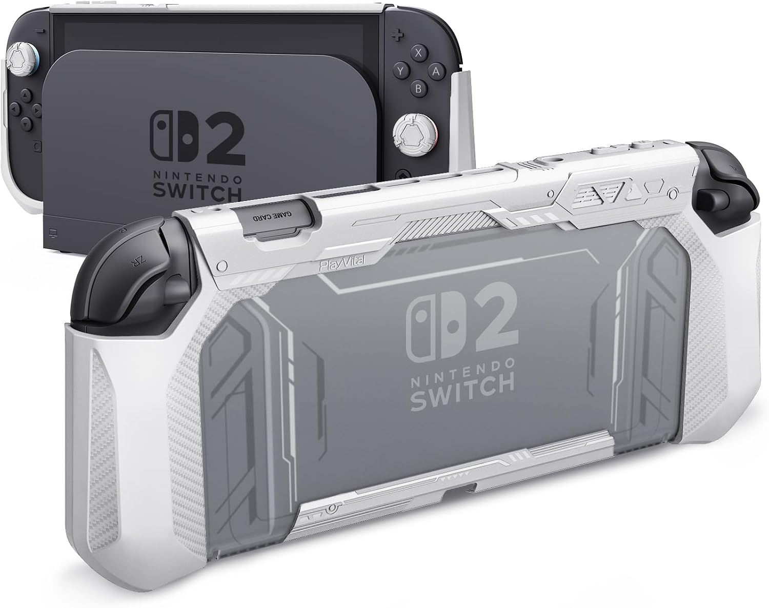 Detalle de PlayVital METEOR Grip Case for Nintendo Switch 2 🕹