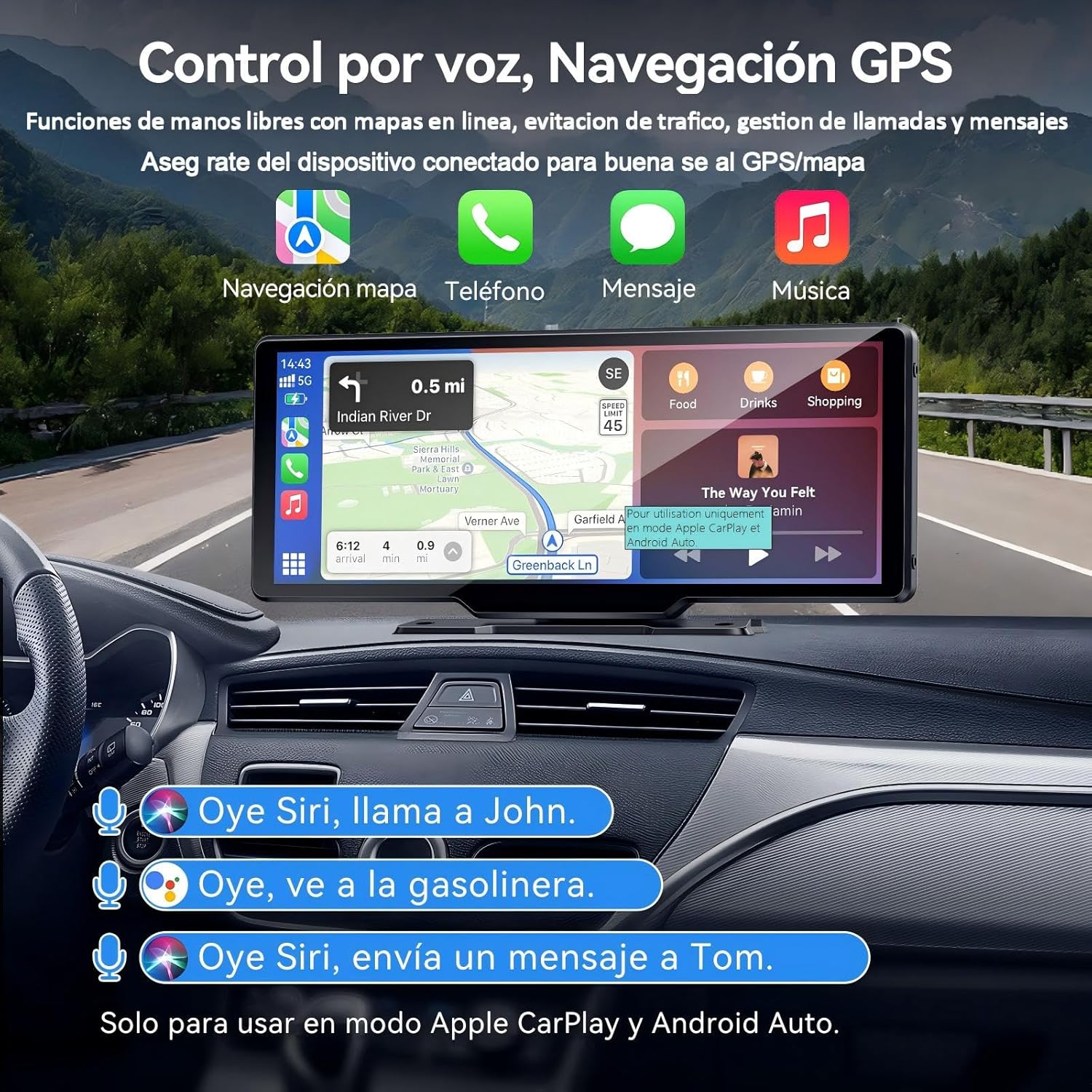 Thumbnail 2 de Carpeer Pantalla Carplay 10,26 pulgadas para coche