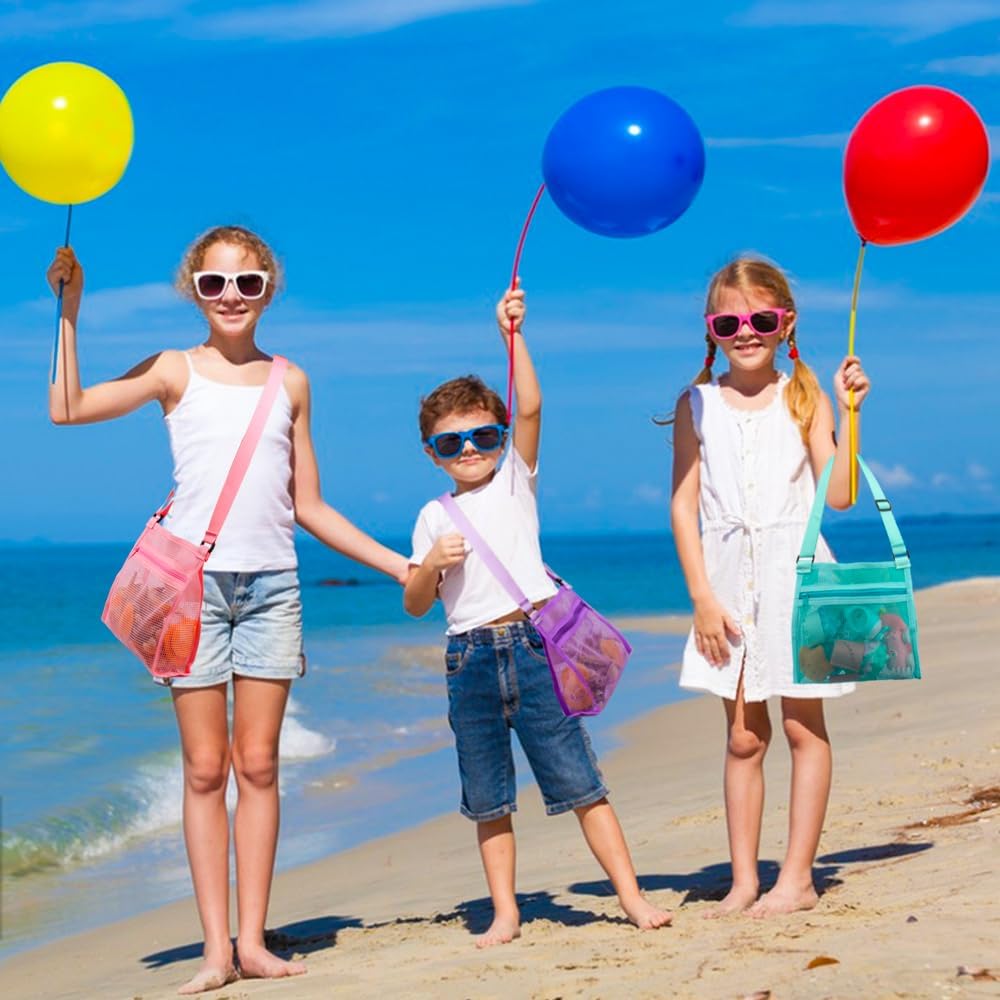 Thumbnail 3 de MUYIZI Mesh Beach Bag for Shells Collecting 3 Pack