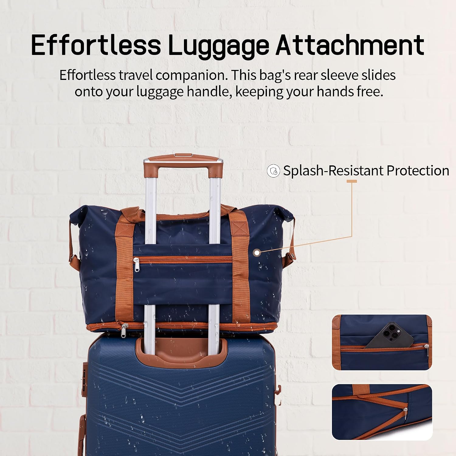 Thumbnail 4 de CONCEPTEN 5-Piece Expandable Hardside Luggage Set with Spinner Wheels (20/24/28in) in Dark Blue
