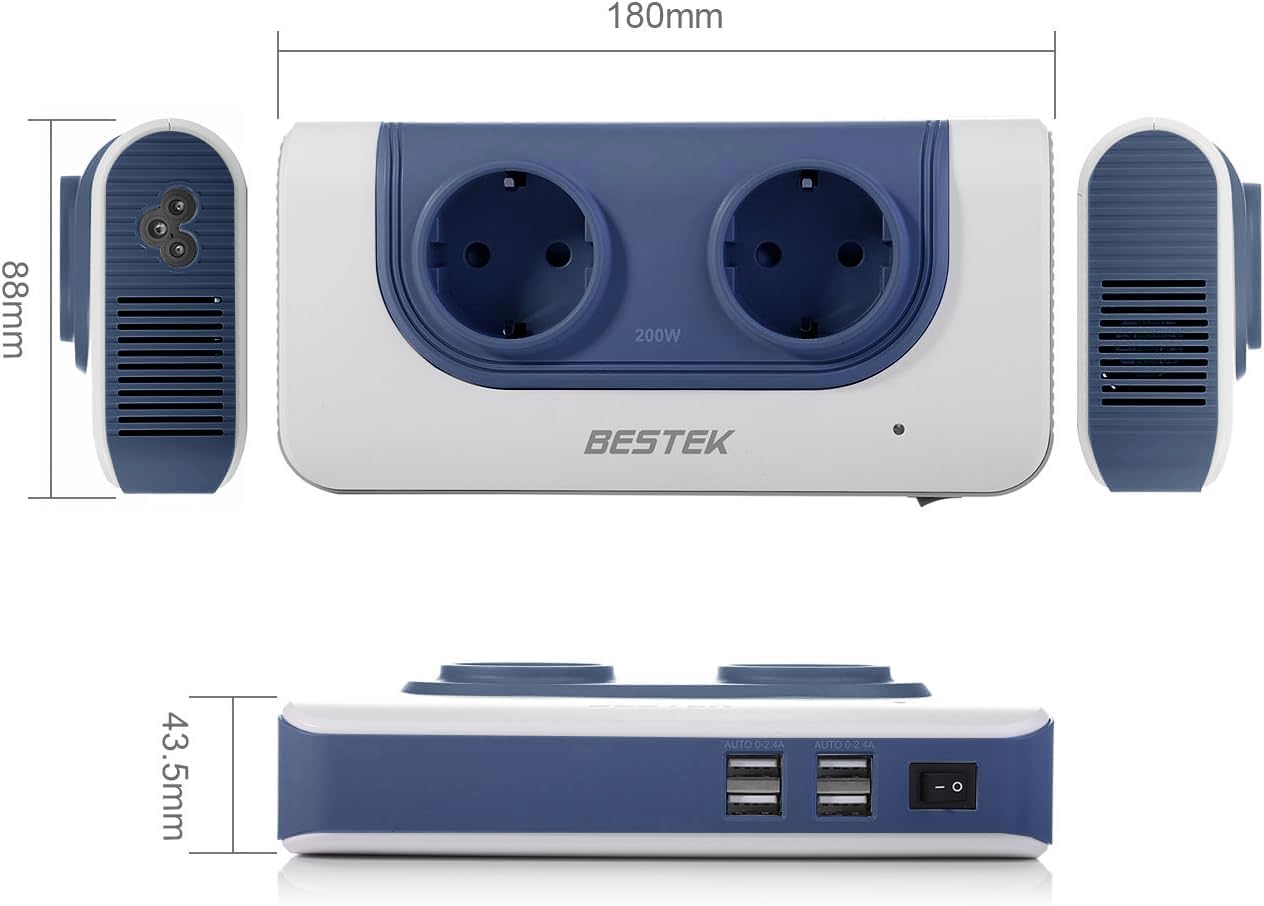 Thumbnail 2 de BESTEK 200W Convertitore di Tensione Universale