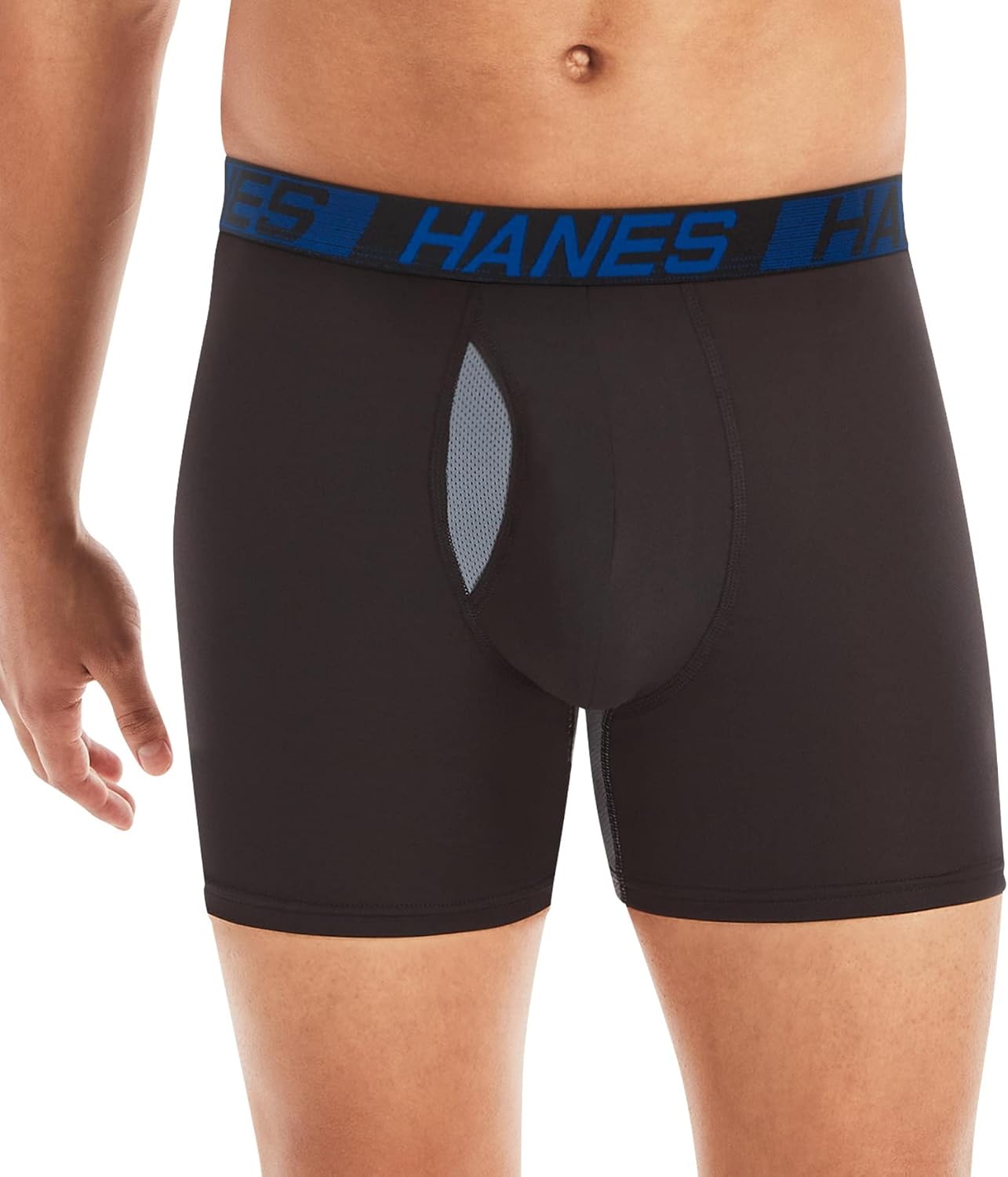 Detalle de Hanes UFSBA4 Men's Boxer Briefs, 3-Pack with Total Support Pouch