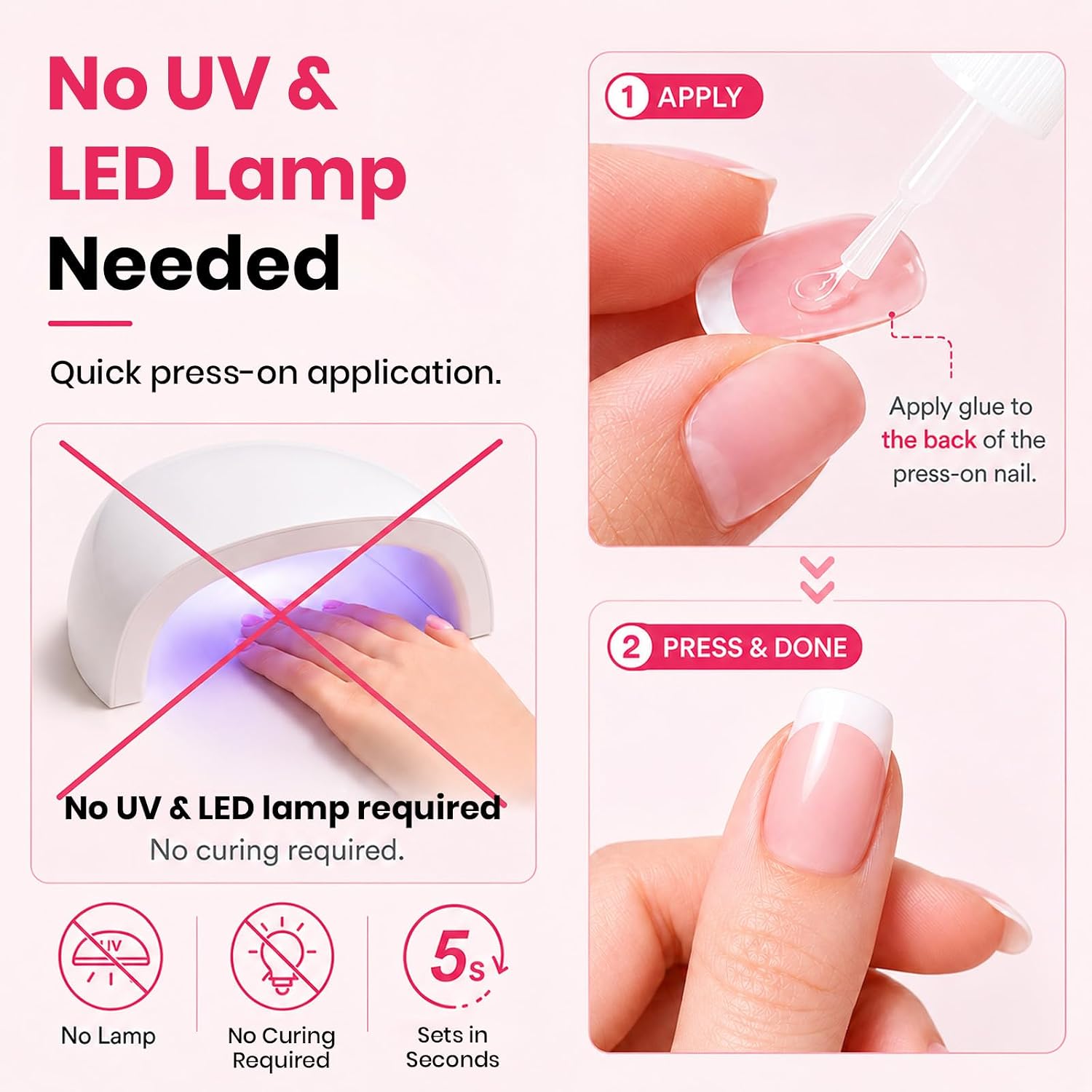Thumbnail 1 de Beetles Press On Nail Glue Quick-Drying 10ml