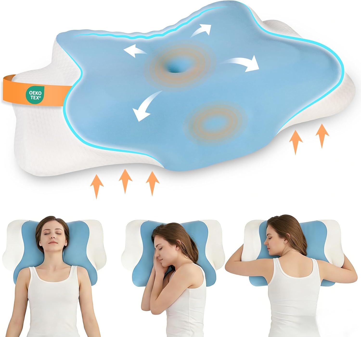 Detalle de Cozary Oreiller Ergonomique Cervical 2 hauteurs