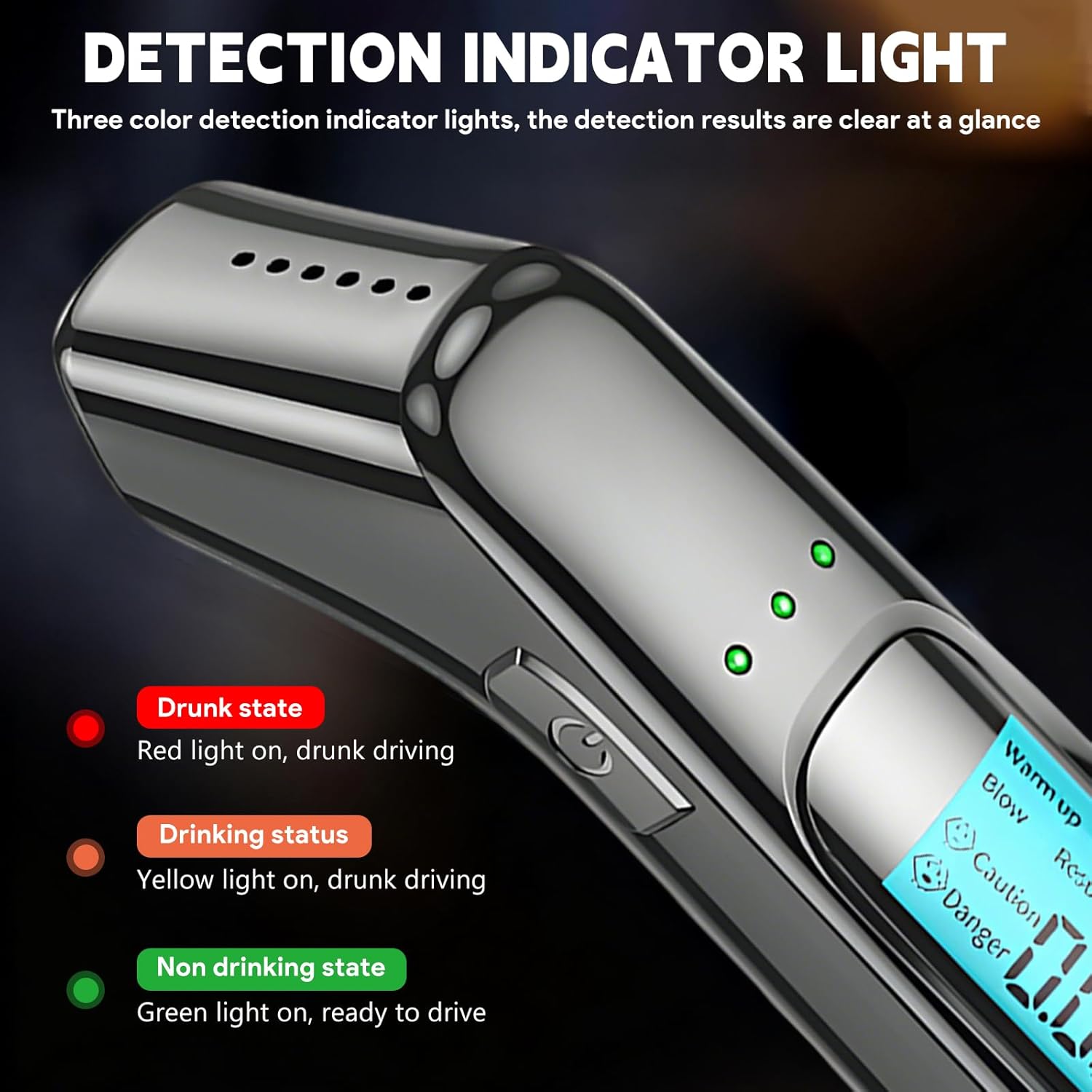 Detalle de IGEAIIE Breathalyzer 2nd Gen smart sensor