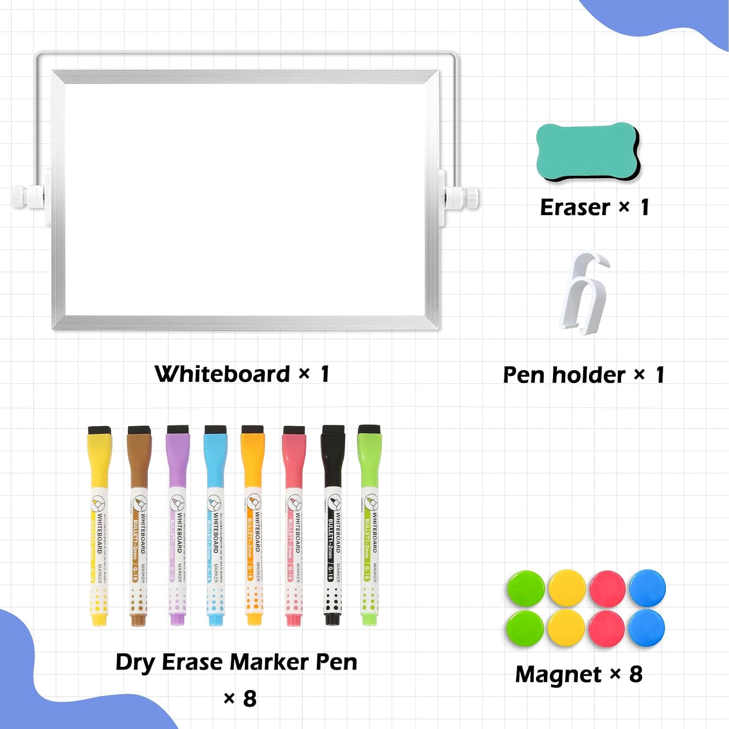 Detalle 2 de Dollar Boss magnetic whiteboard 20x30 cm