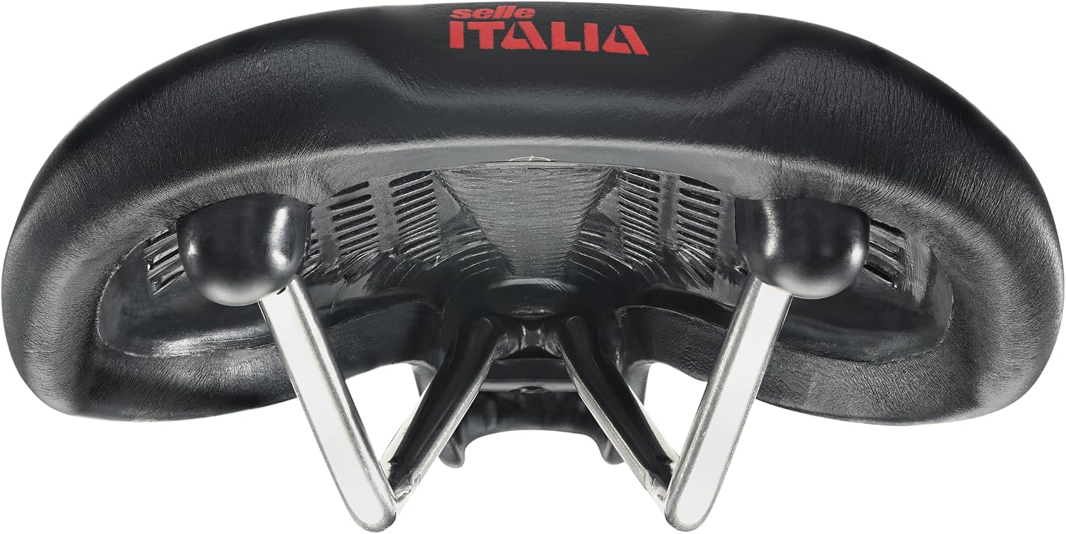 Detalle 2 de Selle Italia Flite 1990 – płaskie siodełko rowerowe ze skóry, z ramą TI 316