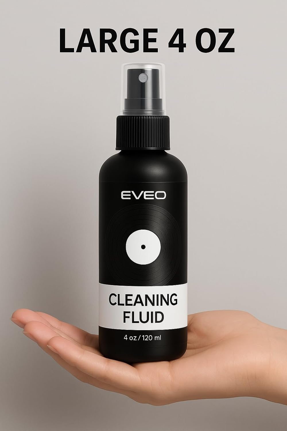 Thumbnail 5 de EVEO Vinyl Record Cleaning Kit (4in1) with XL Velvet Brush, 4oz Cleaner, Duster & Stylus Gel