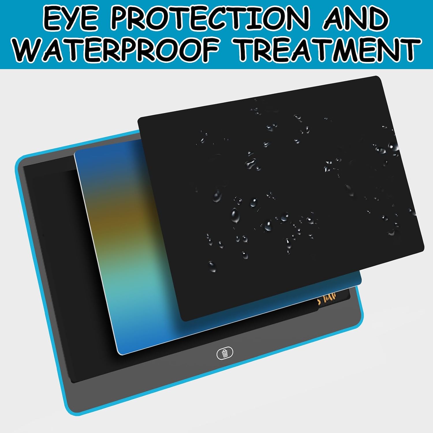 Thumbnail 2 de Two Pens 16 Inch LCD Drawing Tablet — Portable, Reusable Magic Board for Kids (Blue)