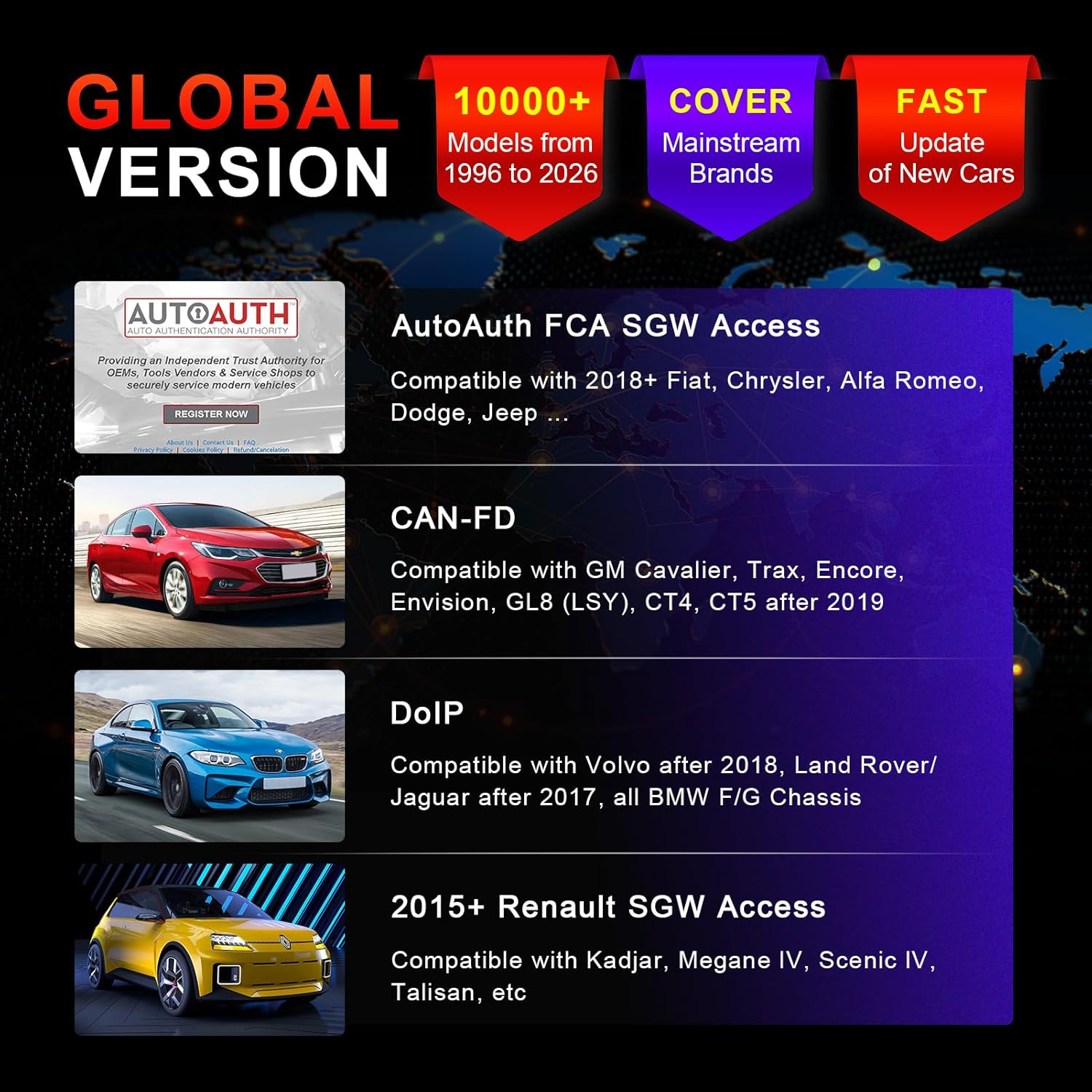 Thumbnail 5 de OTOFIX D1 Lite OBD2 Scanner 7" 5800mAh