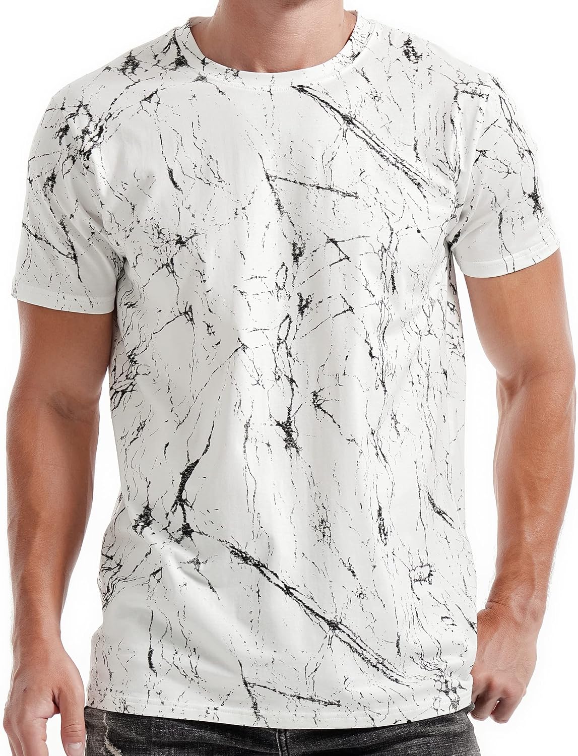 Thumbnail 4 de RONOMO Men's Round Neck Short Sleeve T-Shirt – Breathable, Medium Elasticity, Pre-Shrunk