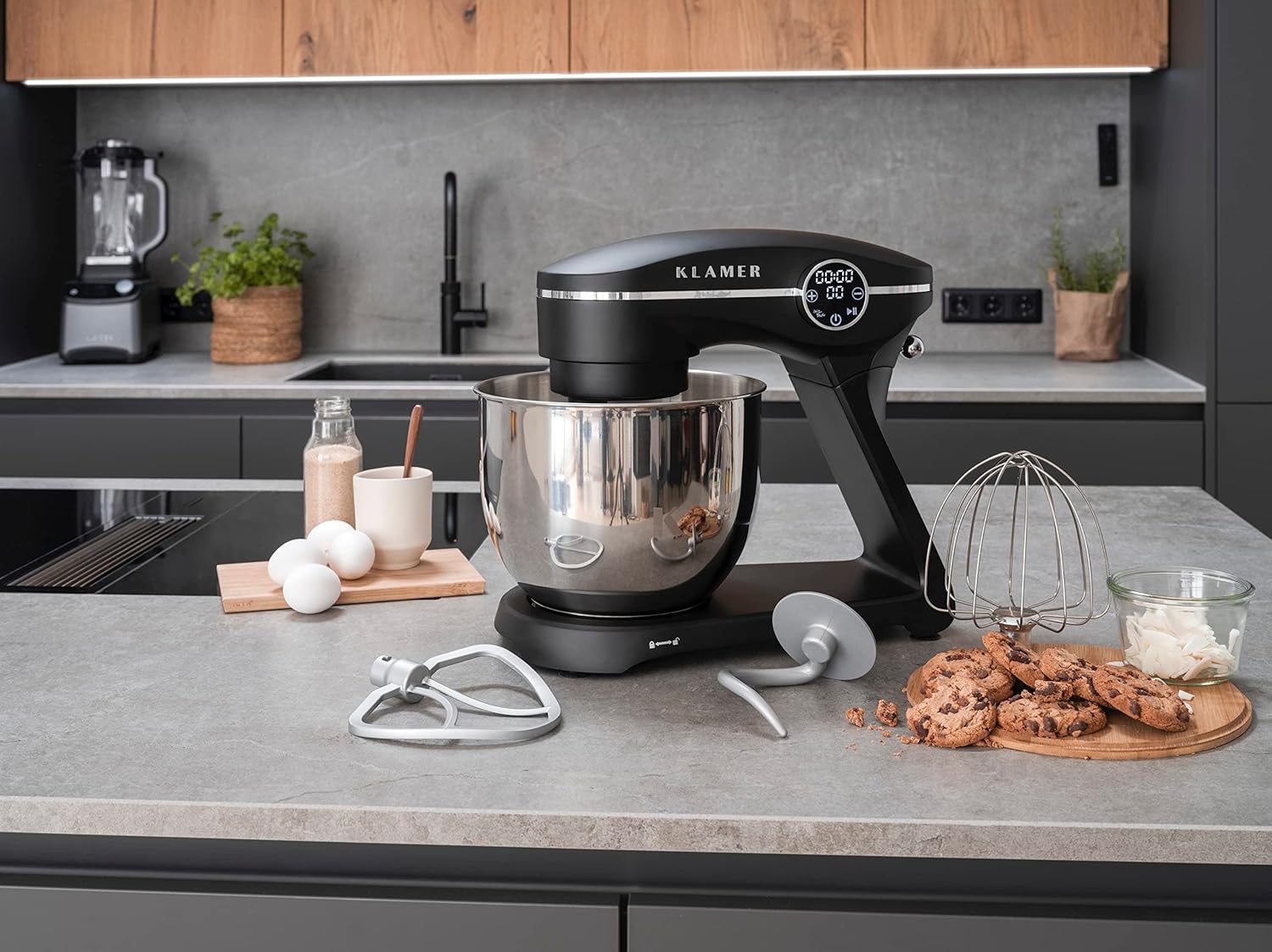 Detalle de KLAMER Küchenmaschine 1800W mit 6 l Schüssel