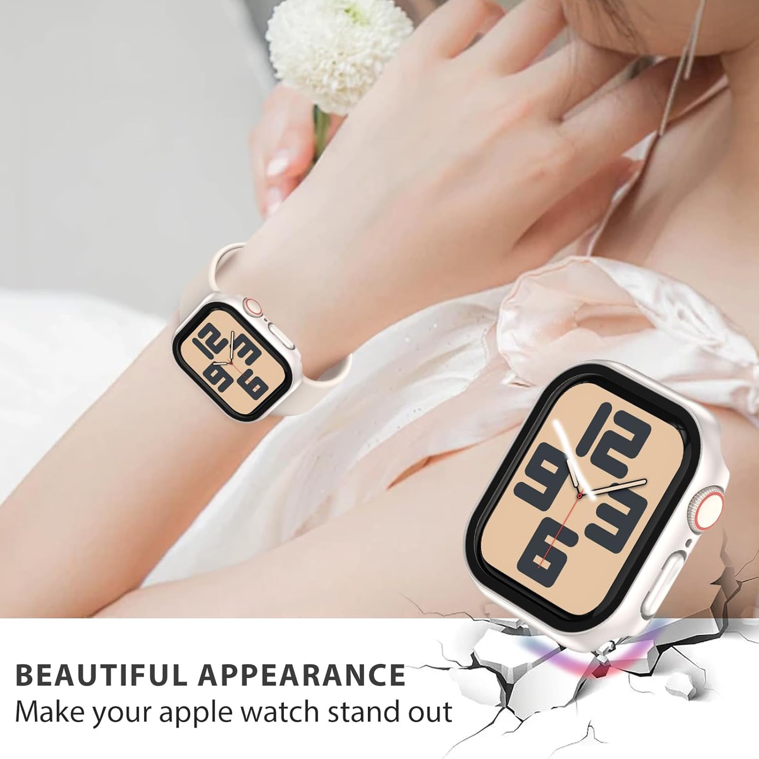 Thumbnail 4 de JDBLHM 6-Pack Protective Case for 46mm Apple Watch Series 11/Series 10 with Tempered Glass Screen Protector