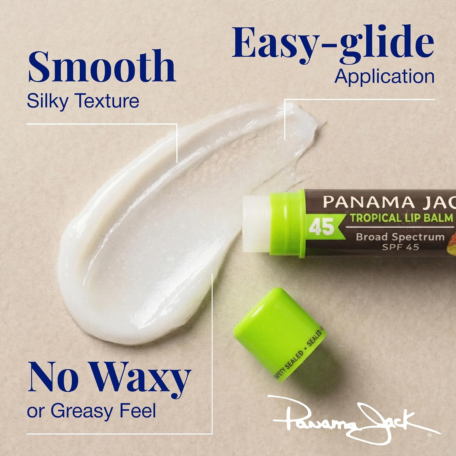 Thumbnail 3 de Panama Jack Sunscreen Lip Balm SPF 45 (Broad Spectrum) — Tropical Flavor, Pack of 3
