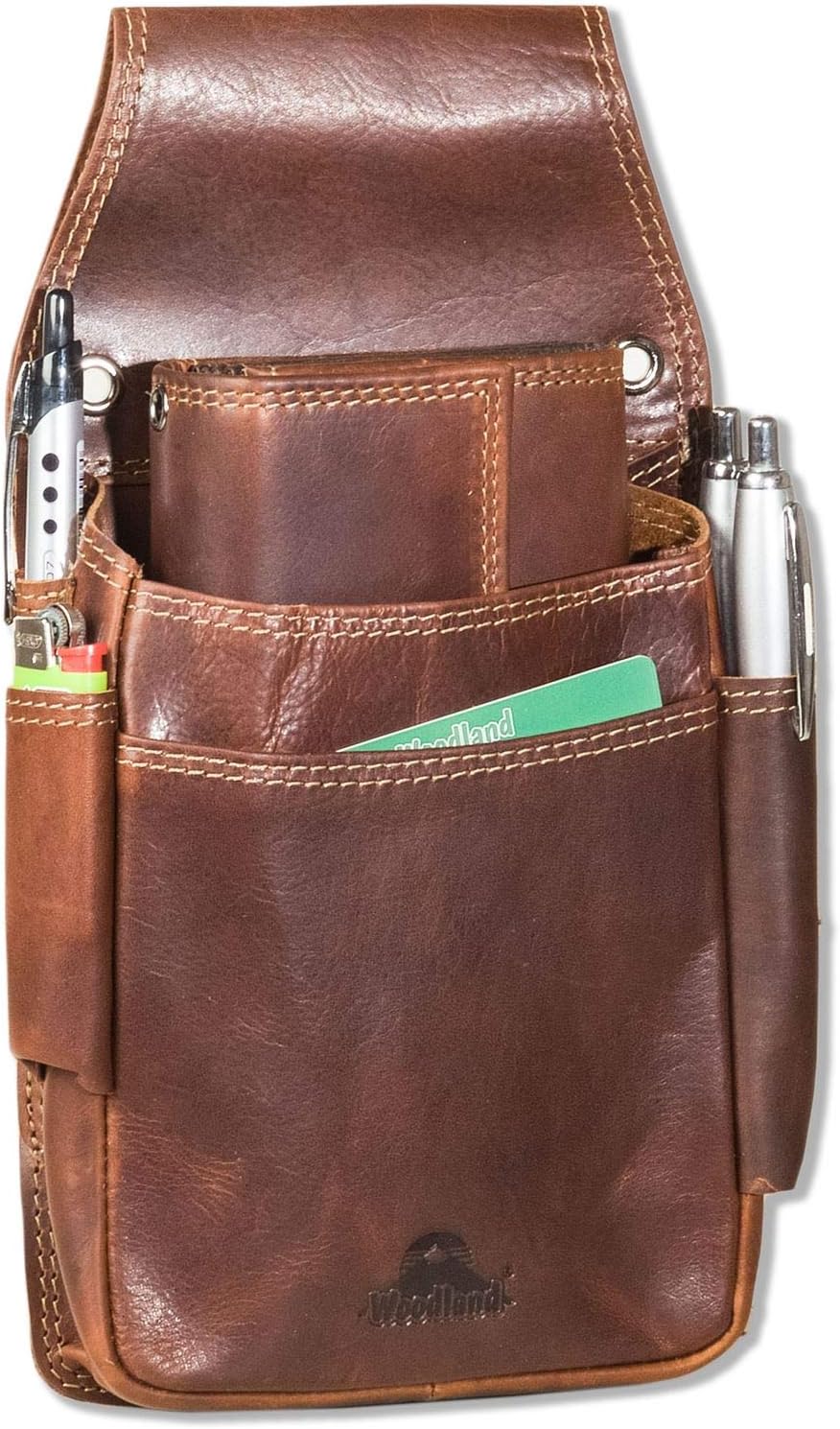 Detalle 2 de Woodland Profi-Kellnerbörsen-Holster naturbelassenes Rindsleder