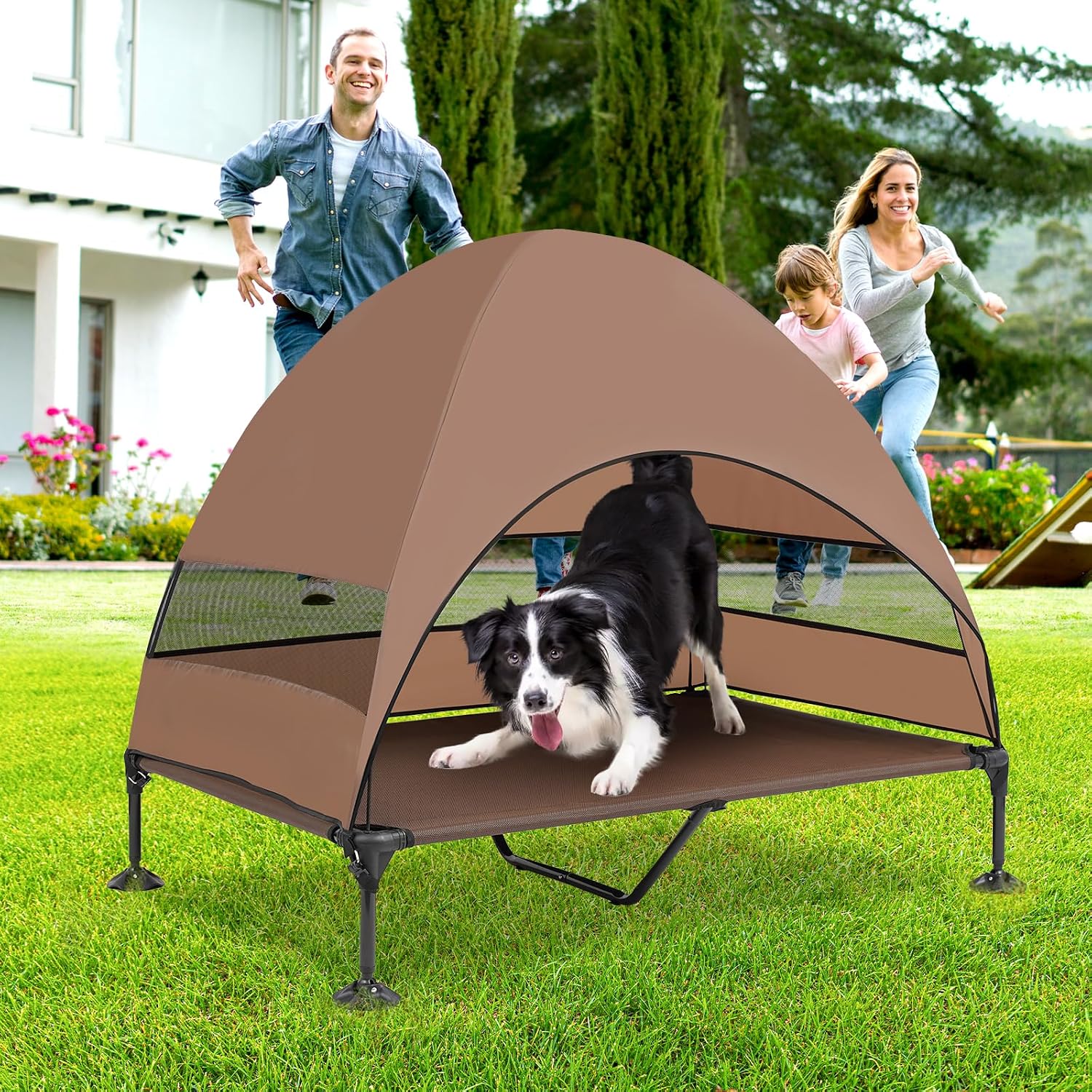 Thumbnail 6 de Snagle Paw Elevated Dog Bed With Canopy: Portable, Raised Outdoor Cot for Large Dogs
